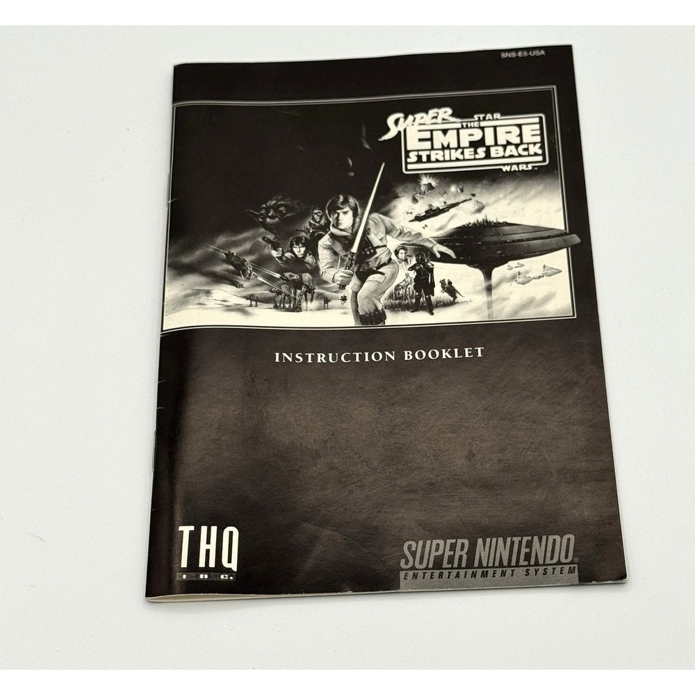 Super Star Wars Empire Strikes Back SNES Instruction Manual ONLY‎ 1993 Nintendo